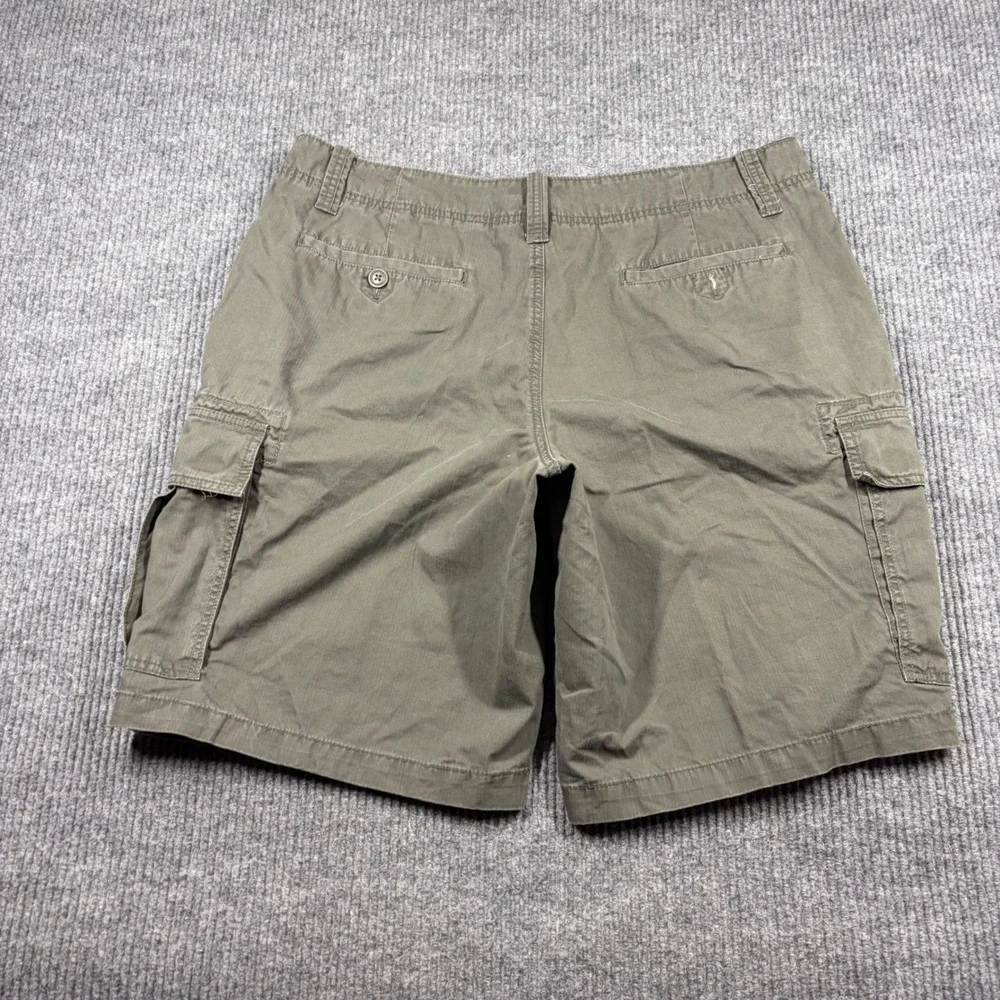 Roebuck & Co Shorts Mens 40 Olive Green Cotton Cargo Casual Outdoor